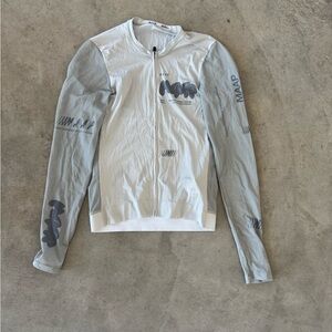 MAAP White and Gray Men's Cycling Jersey